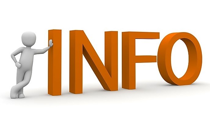 Een witte 3D-figuur leunt tegen grote oranje letters die INFO spellen op een witte achtergrond. | ISW Sweelincklaan